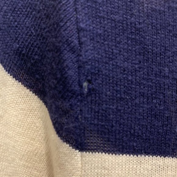 J. CREW Stripe Linen Swingtime Sweater Sma… - Picture 5 of 5